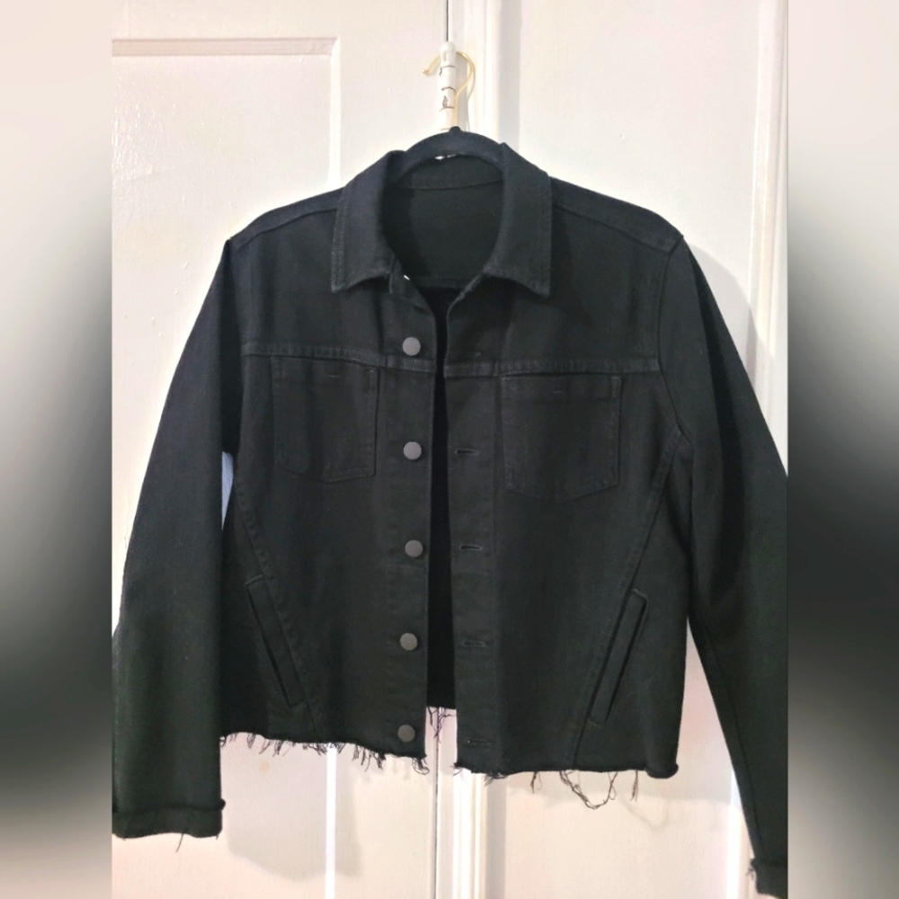 L'agence black denim jacket